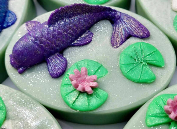 koi fish soap purple